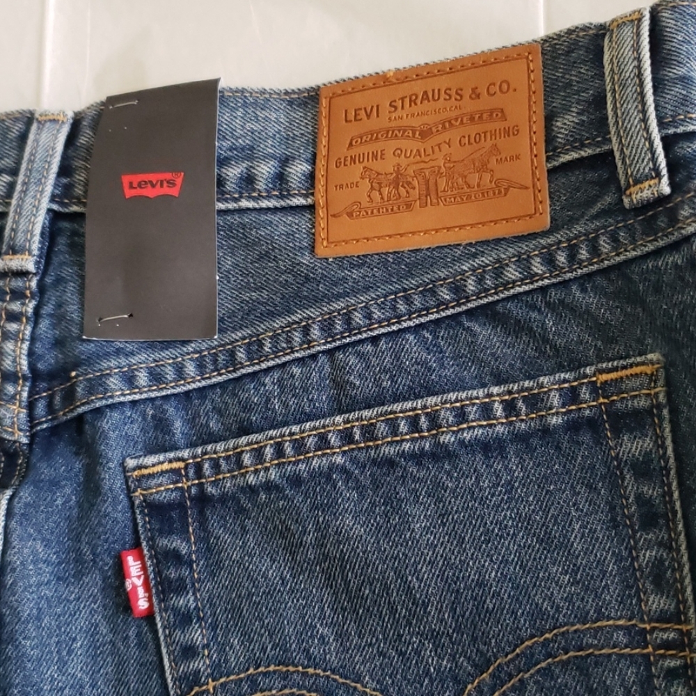 Levi’s New SKIRT 'Tie The Knot' Bow Back Denim Jean Mom Pencil Women's 31 - Picture 10 of 13